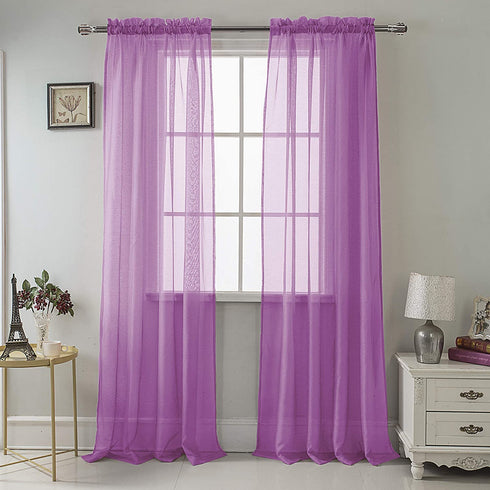 Adore the Decor™ Sheer Rod Pocket 54 x 84in. Single Curtain Panel